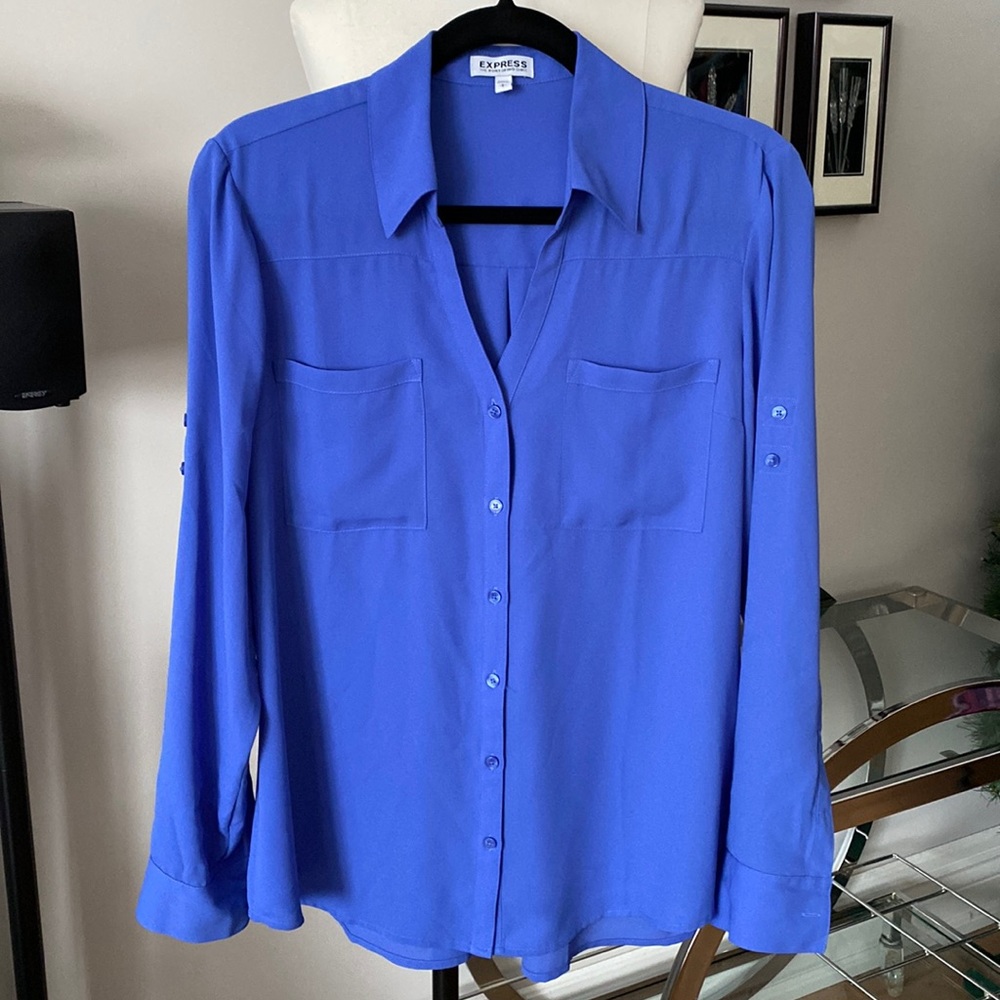Express – The Portofino Shirt. – Size Large - Blue